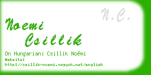 noemi csillik business card